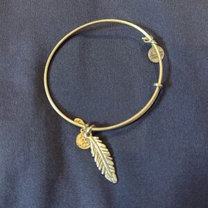 Alex and Ani Feather Sterling Silver Bracelet